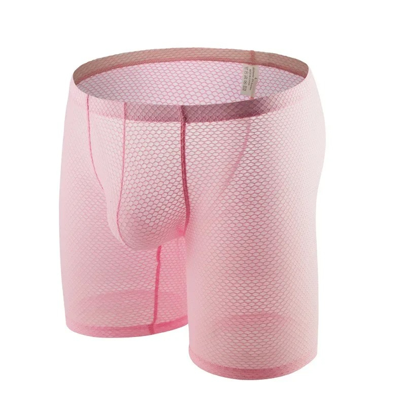 Long Leg Trunk Men - Boxer transparent pour hommes, sous-vêtements genci,