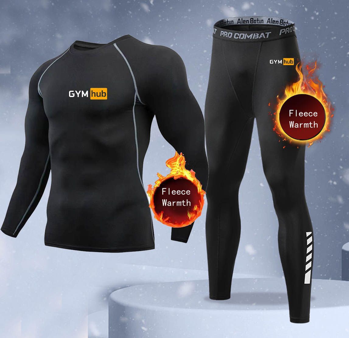 Thermal Long John - Nouvel ensemble de sous-vêtements d'hiver chauds